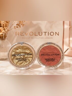 NWT Makeup Revolution Reloaded Face Duo Peach Bliss & Raise The Bar